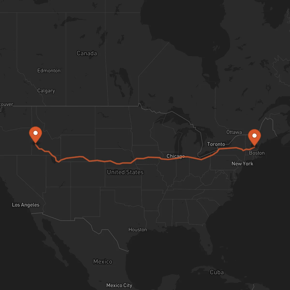 Ruta Concord - Boise