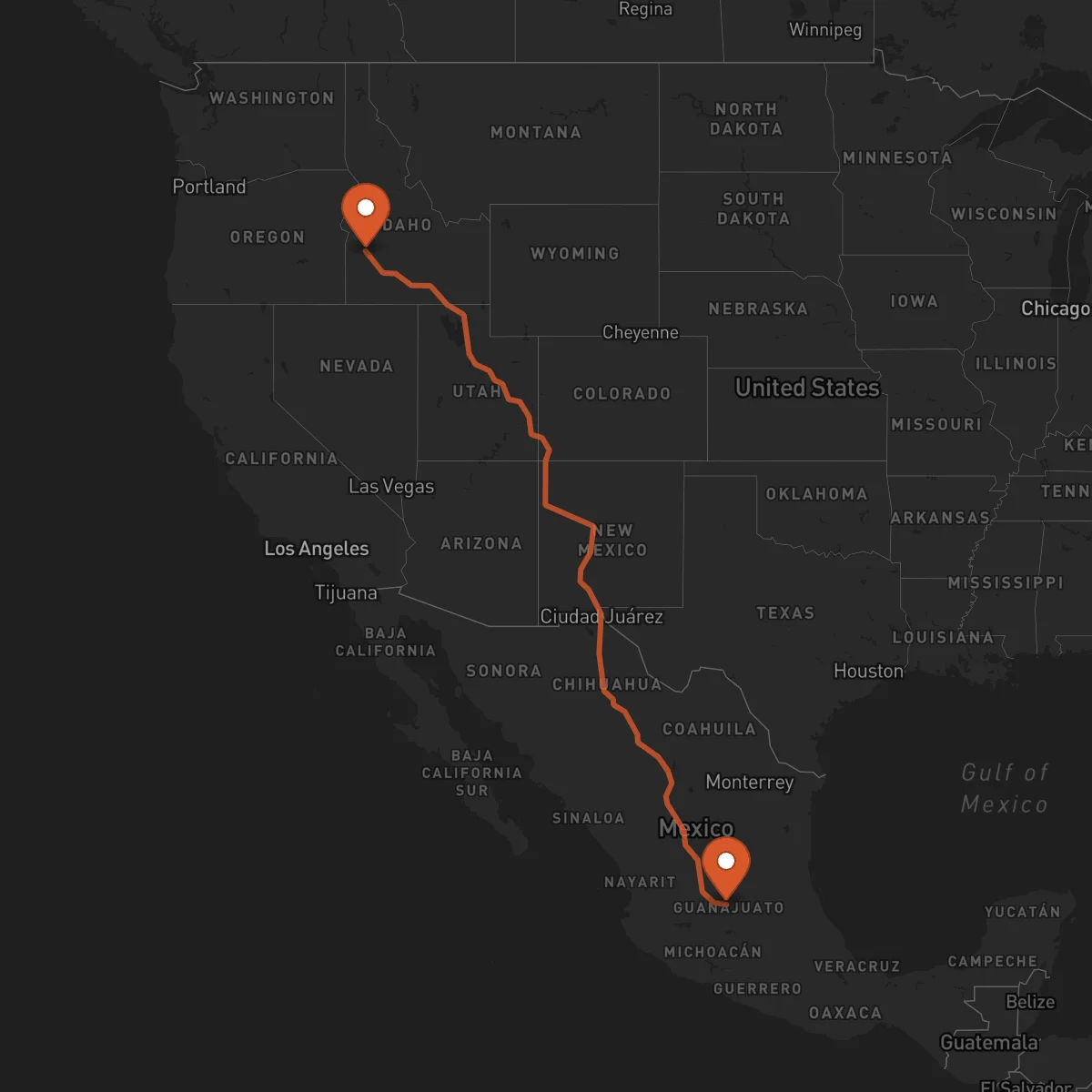 Ruta Guanajuato - Boise