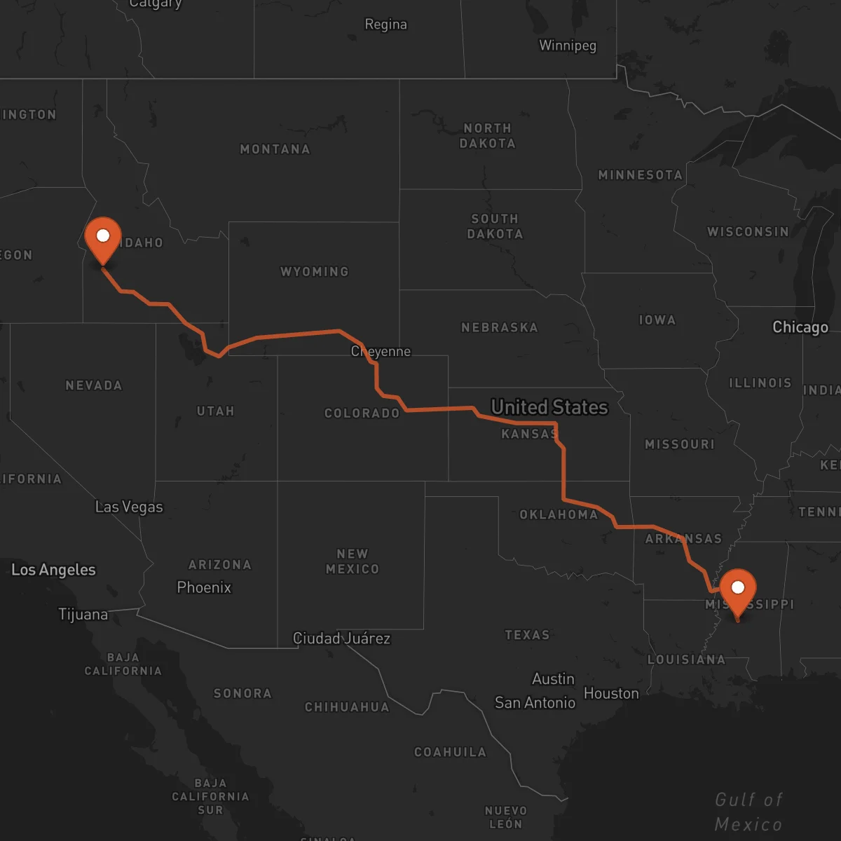 Ruta Boise - Jackson