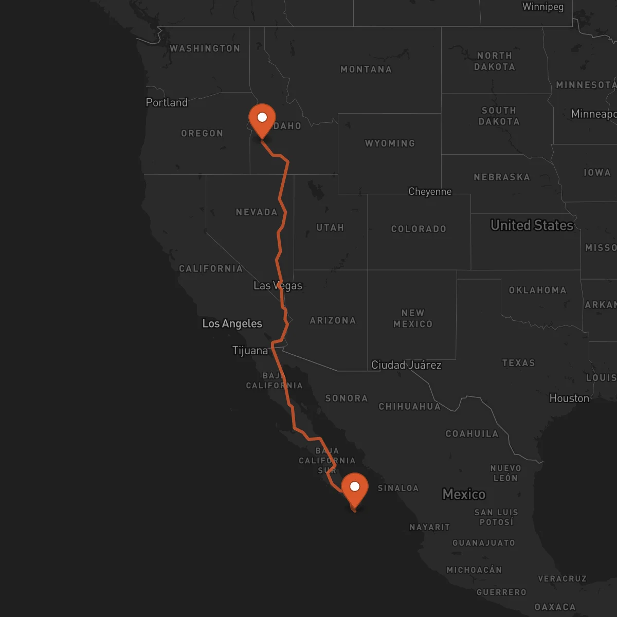 Ruta Los Cabos - Boise