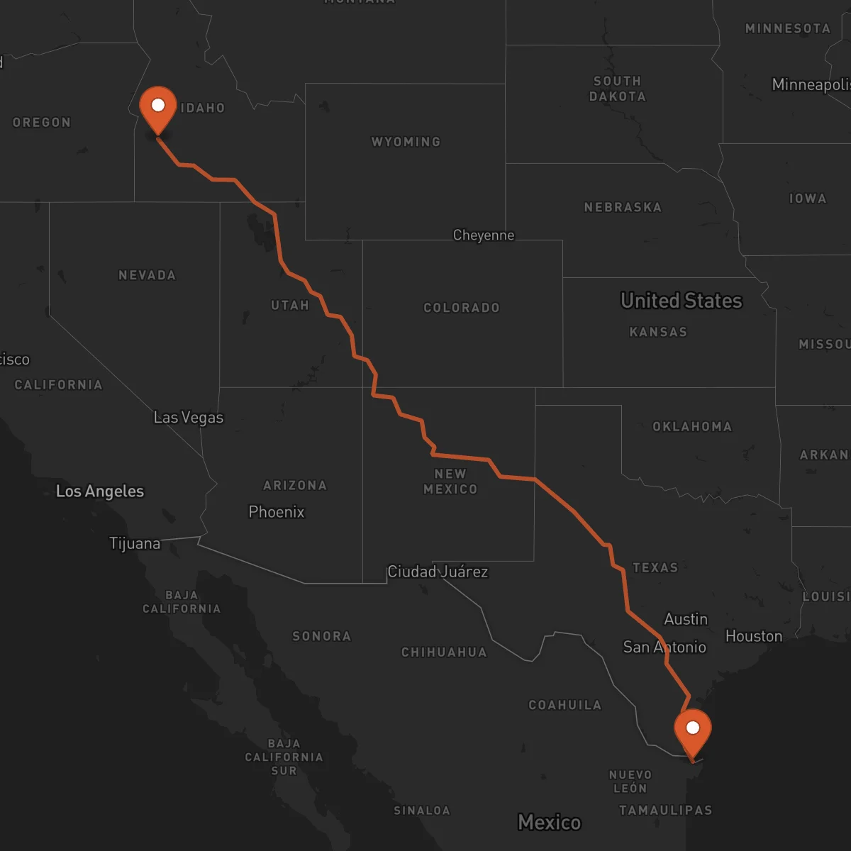 Ruta Matamoros - Boise