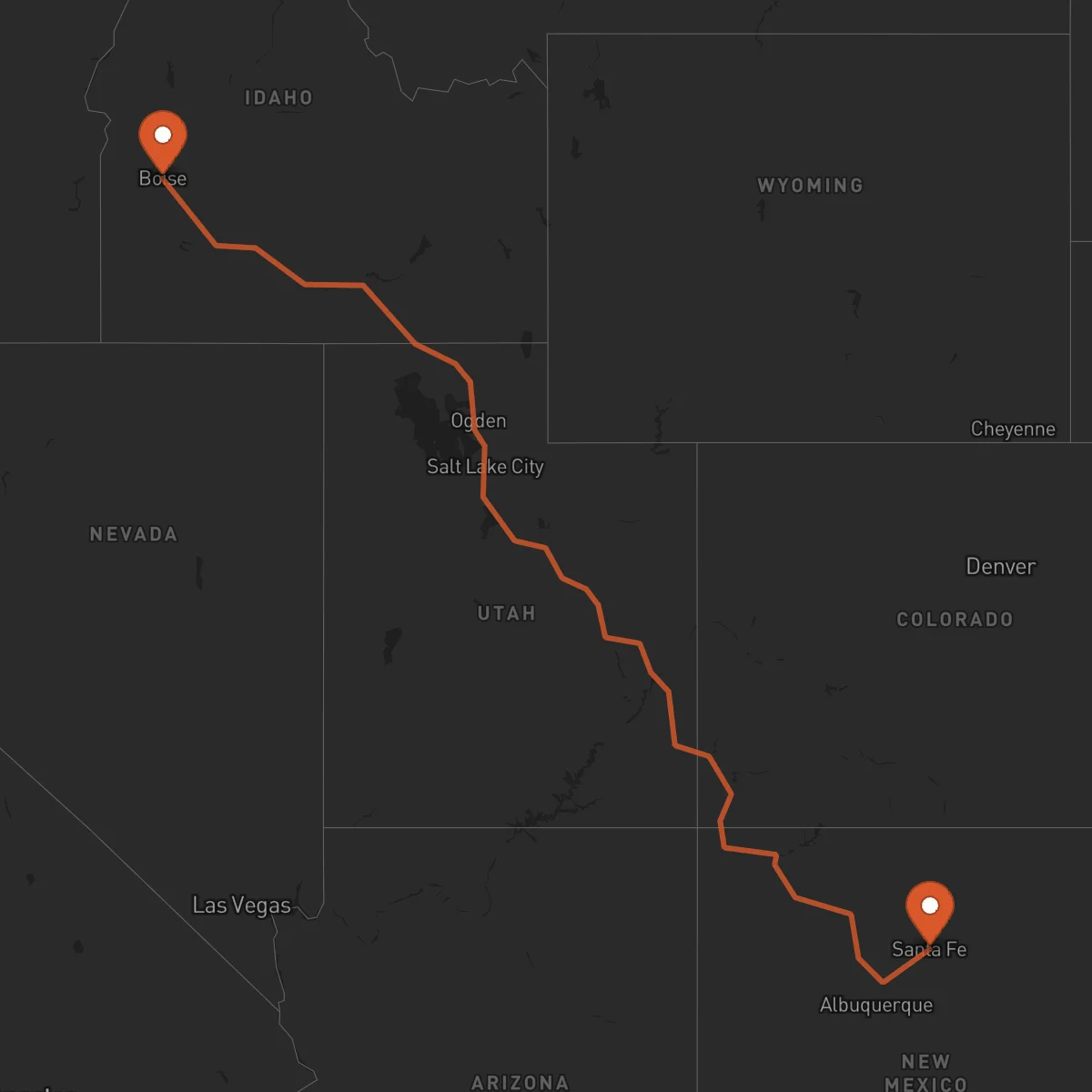Ruta Boise - Santa Fe