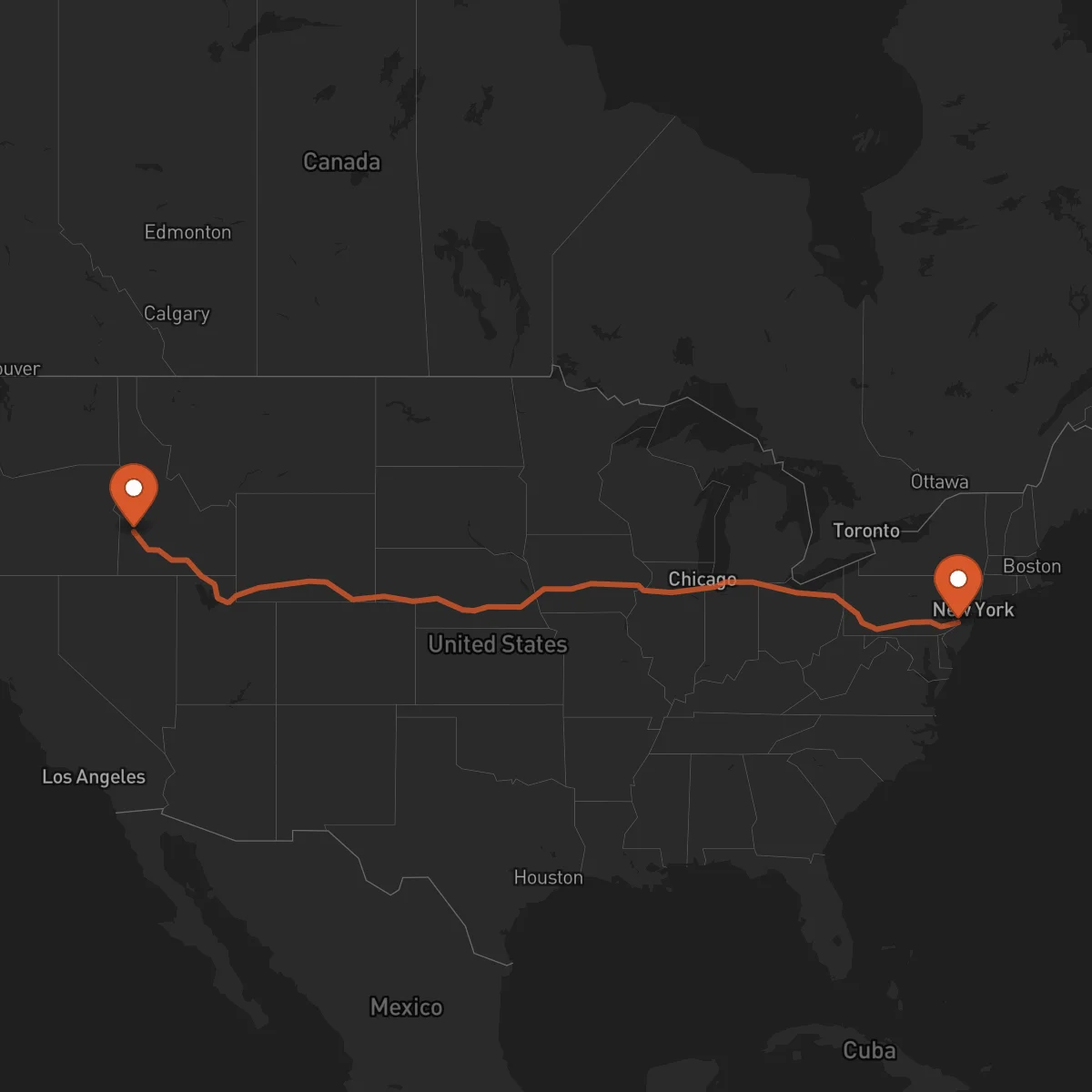Ruta Boise - Trenton