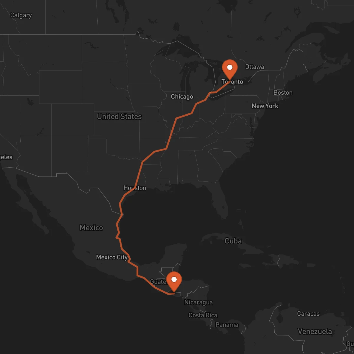 Ruta Cojutepeque - Brampton