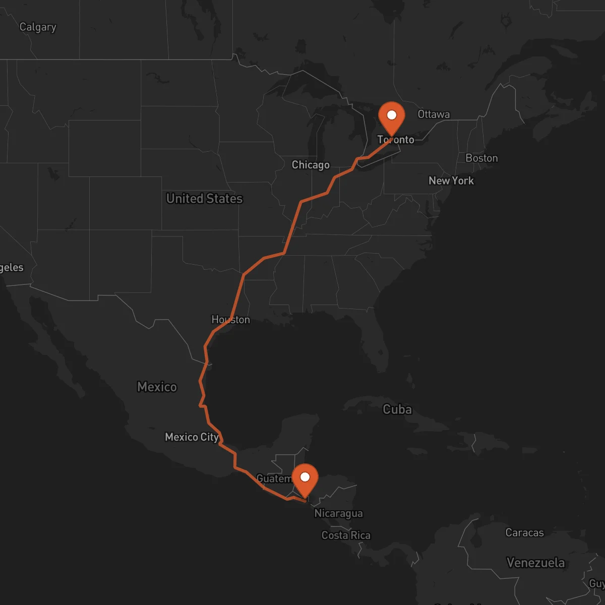 Ruta San Miguel - Brampton