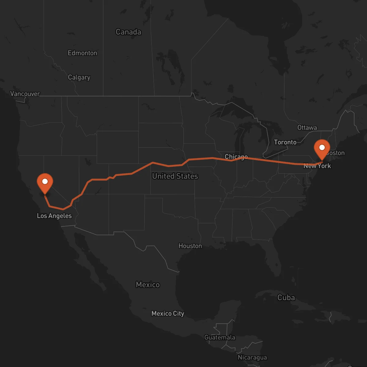Ruta Bridgeport - Fresno