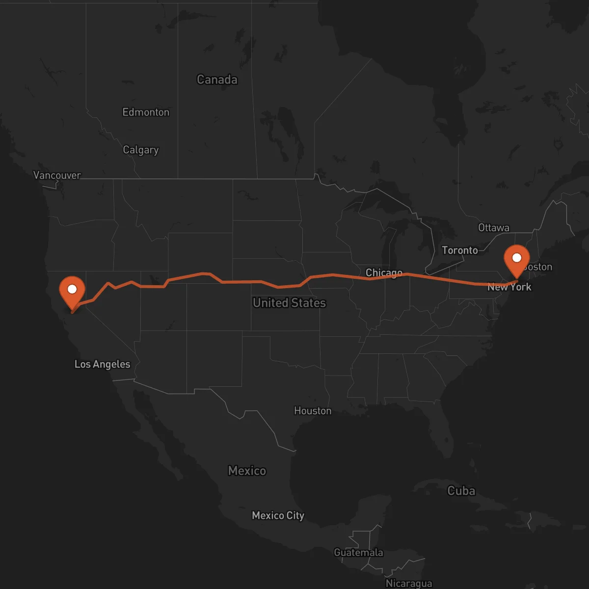 Ruta Bridgeport - Sacramento