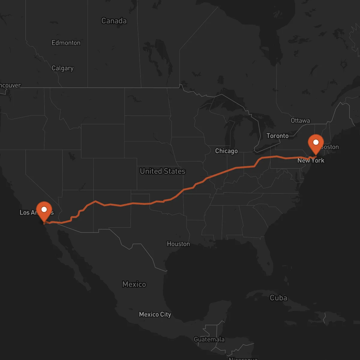 Ruta Bridgeport - Tijuana