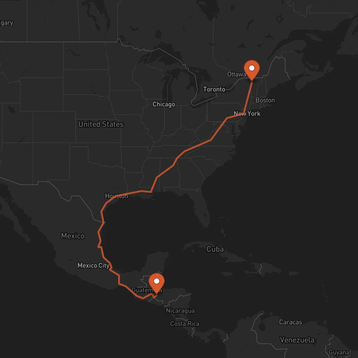 Ruta Santa Rosa de Copán - Burlington