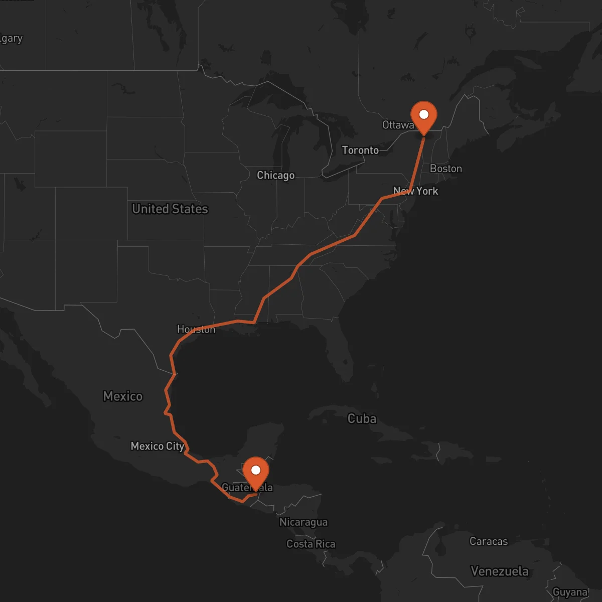 Ruta Zacapa - Burlington