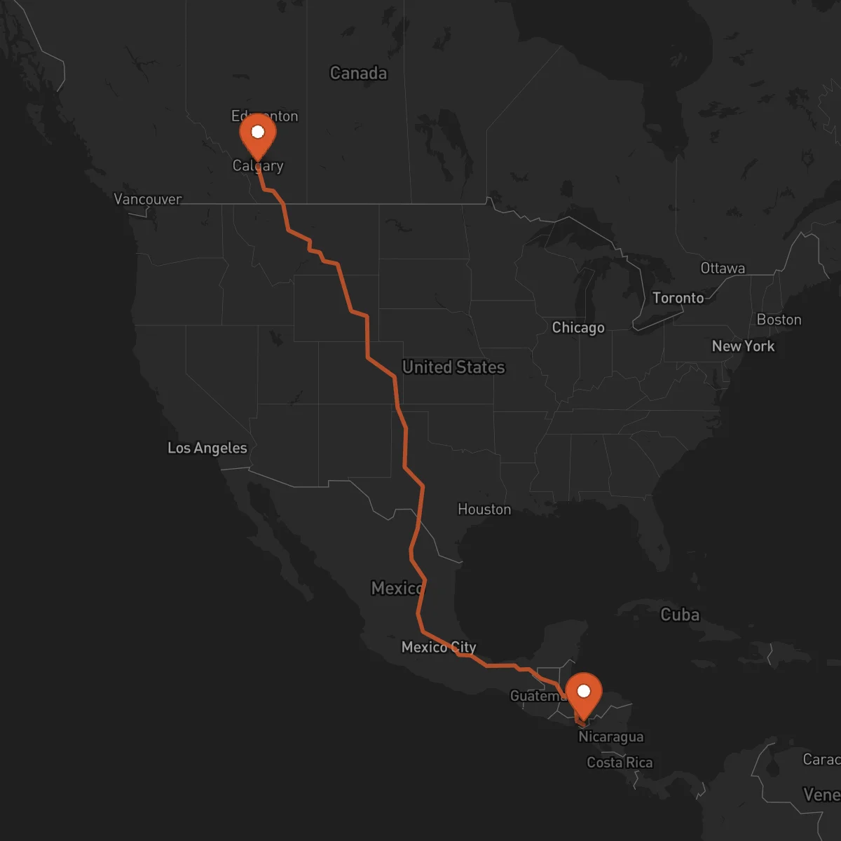 Ruta Choluteca - Calgary
