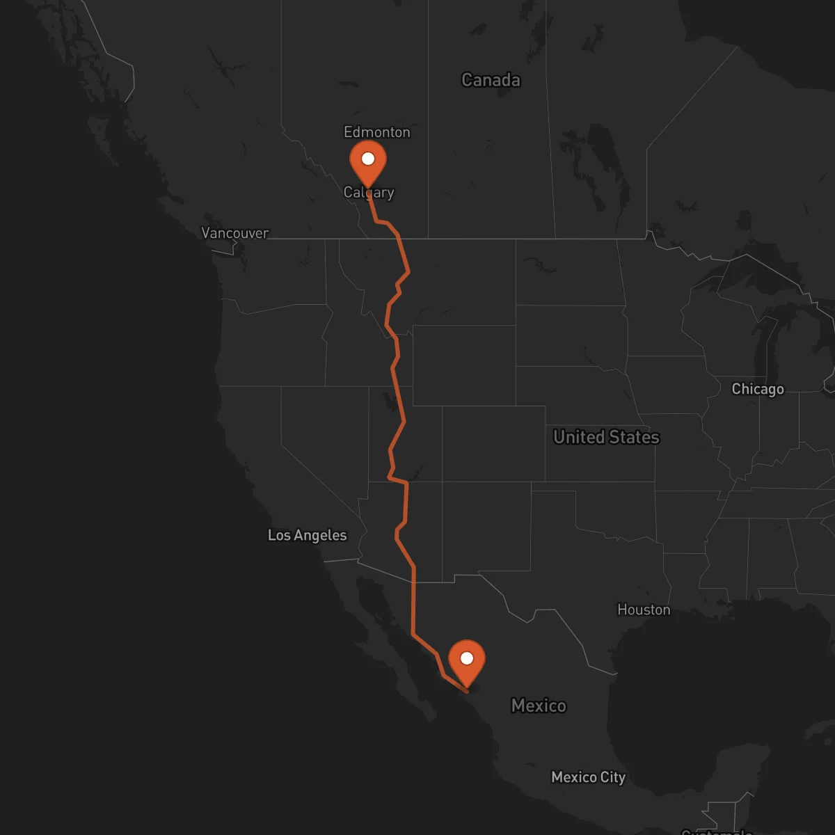 Ruta Culiacán Rosales - Calgary