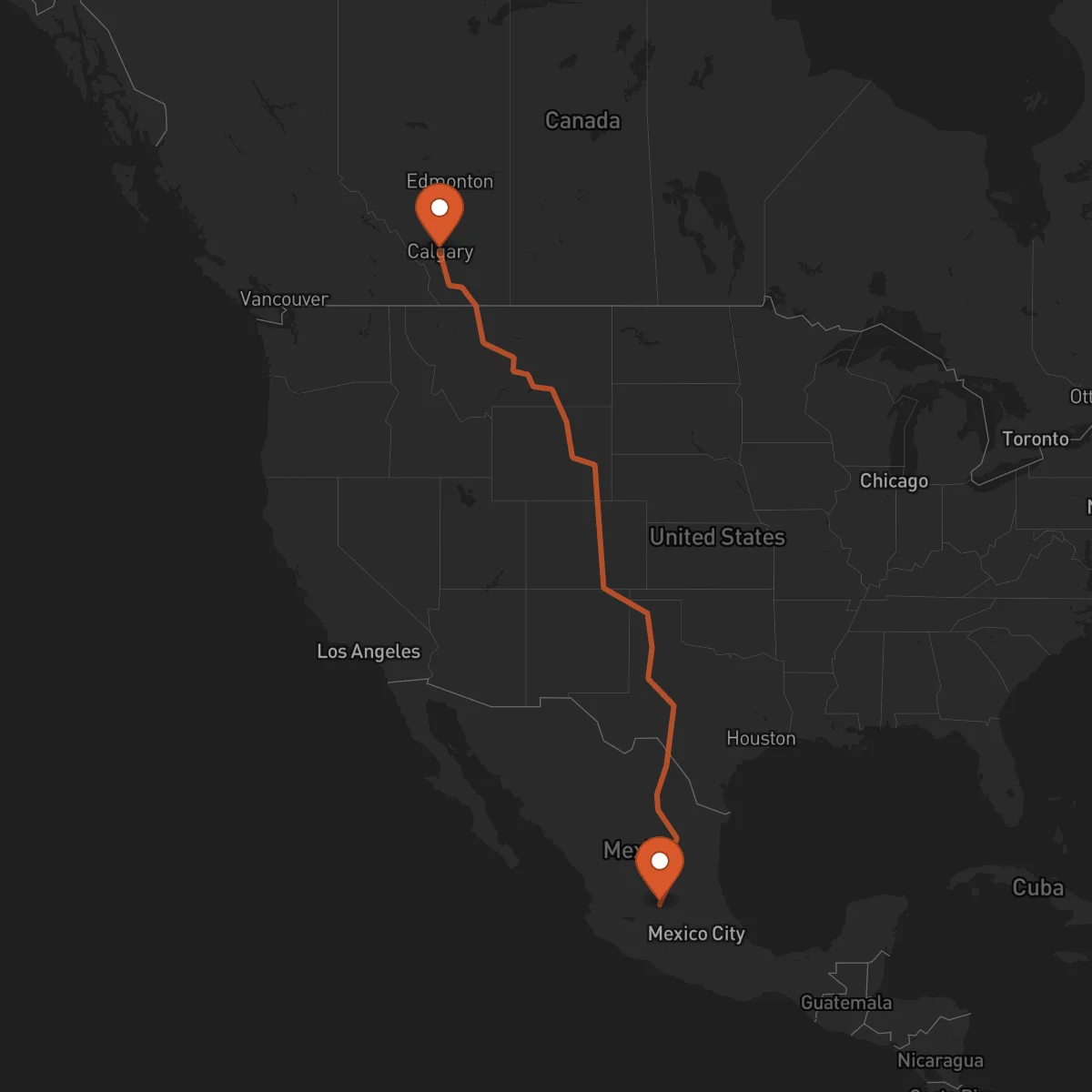 Ruta Guanajuato - Calgary