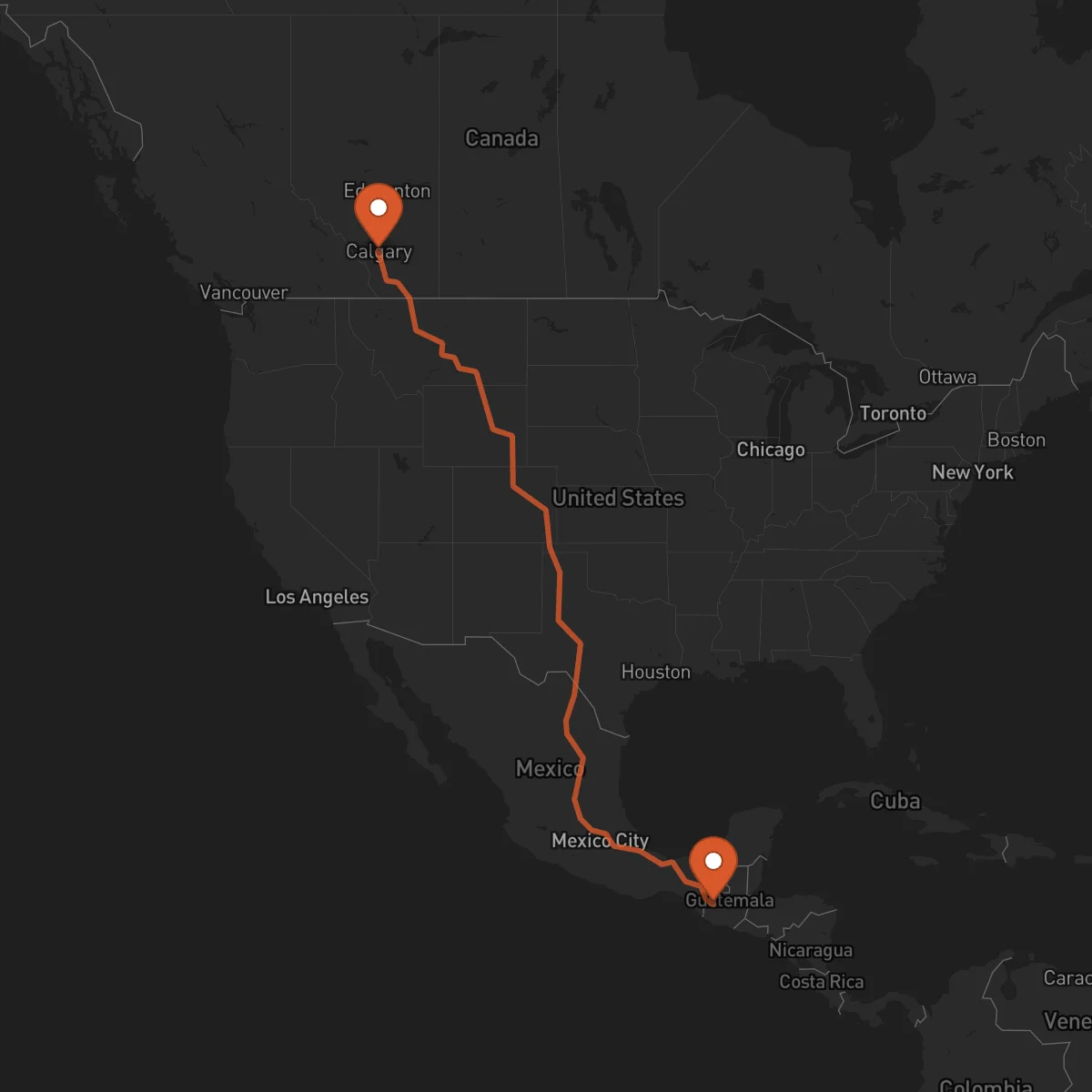 Ruta Huehuetenango - Calgary