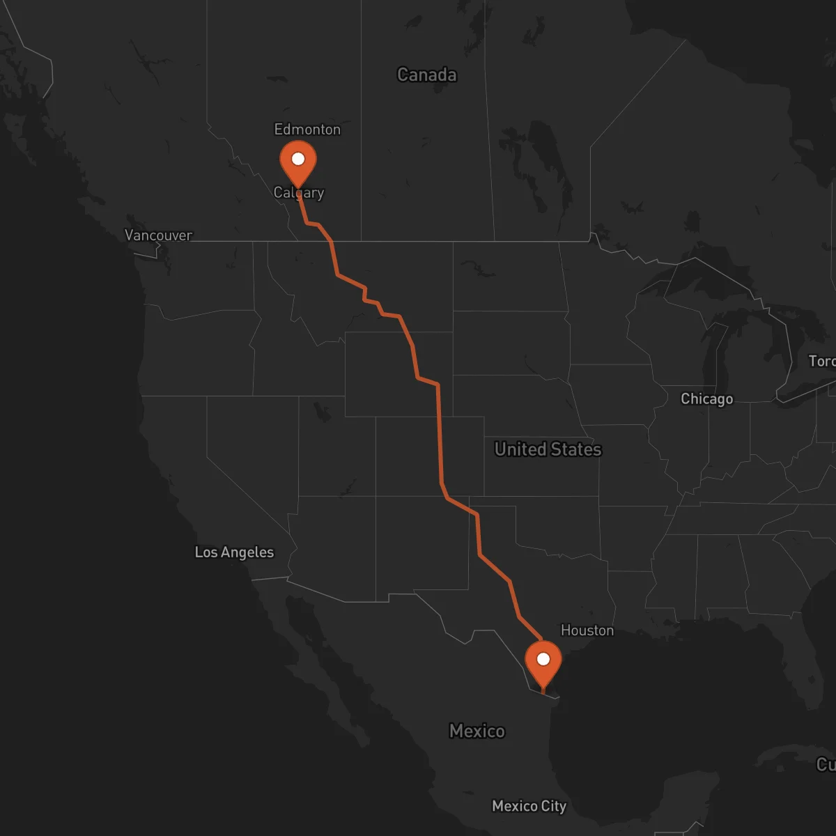 Ruta McAllen - Calgary