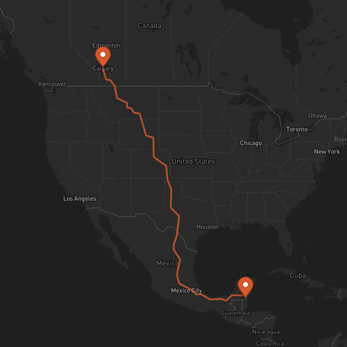 Ruta Orange Walk Town - Calgary
