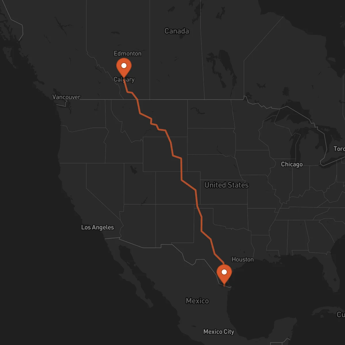 Ruta Reynosa - Calgary