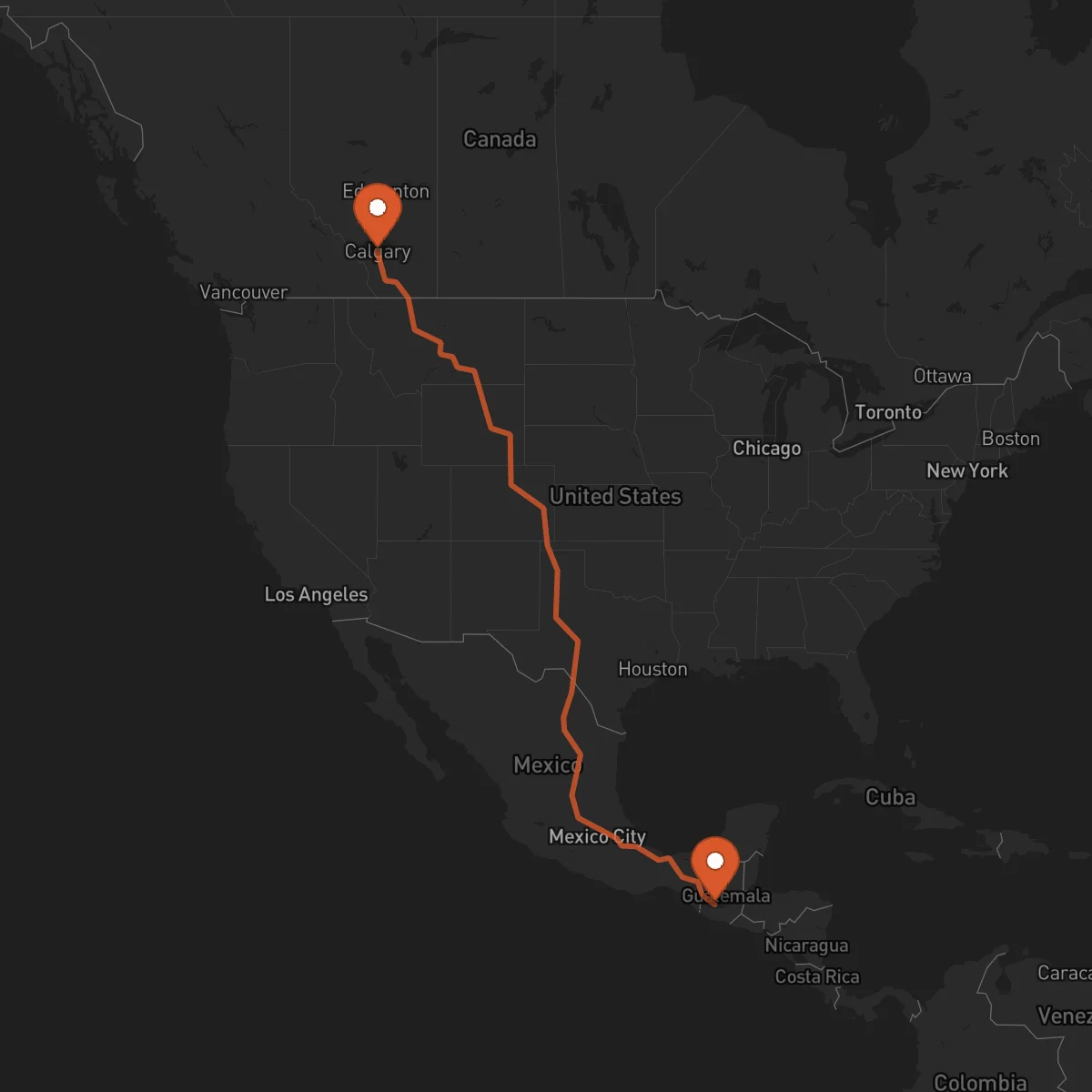 Ruta Santa Cruz del Quiché - Calgary