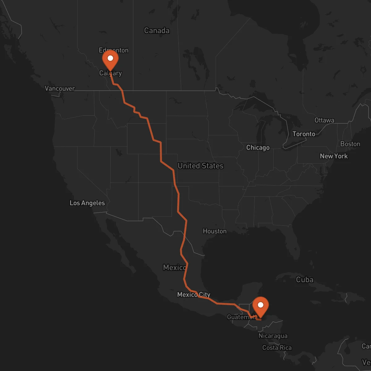 Ruta Yoro - Calgary