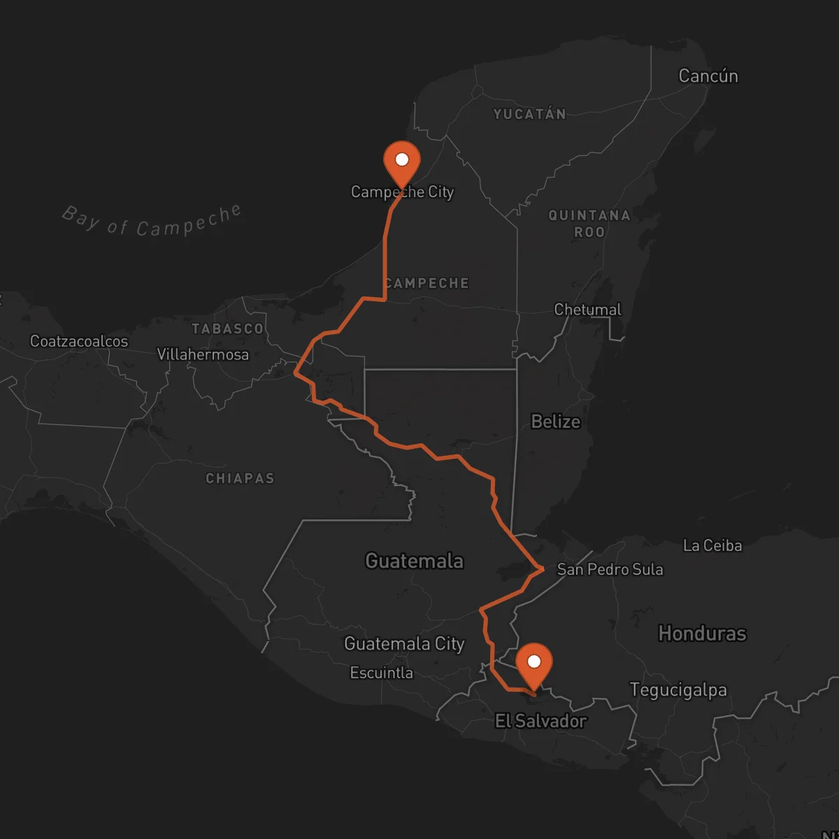 Ruta Campeche - Chalatenango