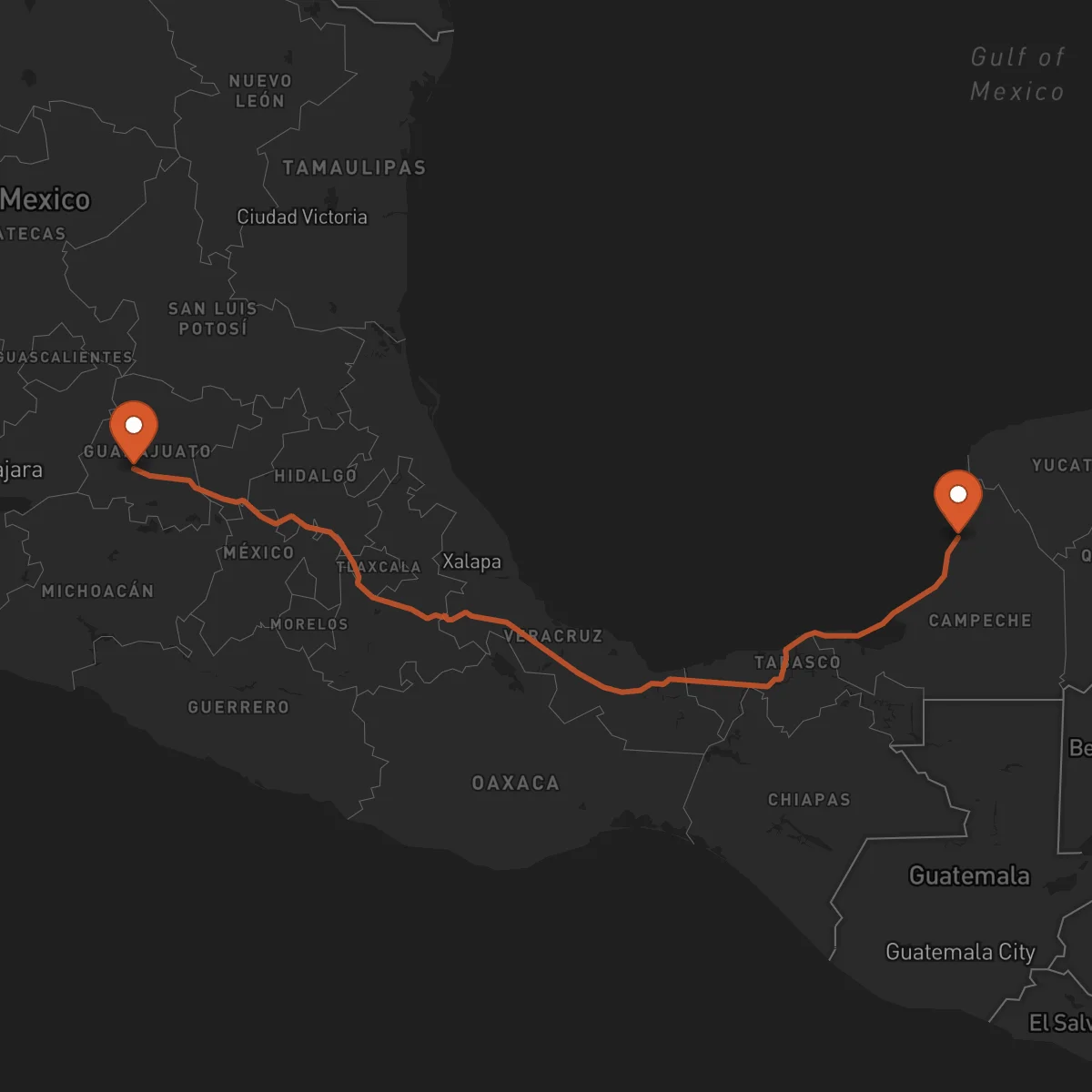 Ruta Campeche - Irapuato