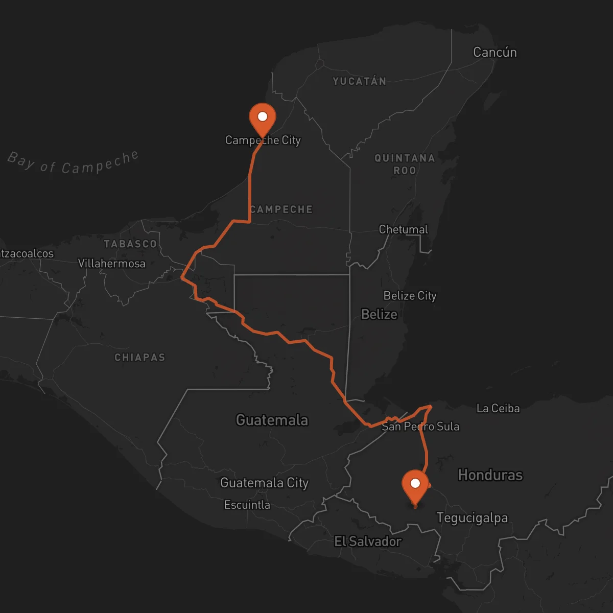 Ruta Campeche - La Esperanza