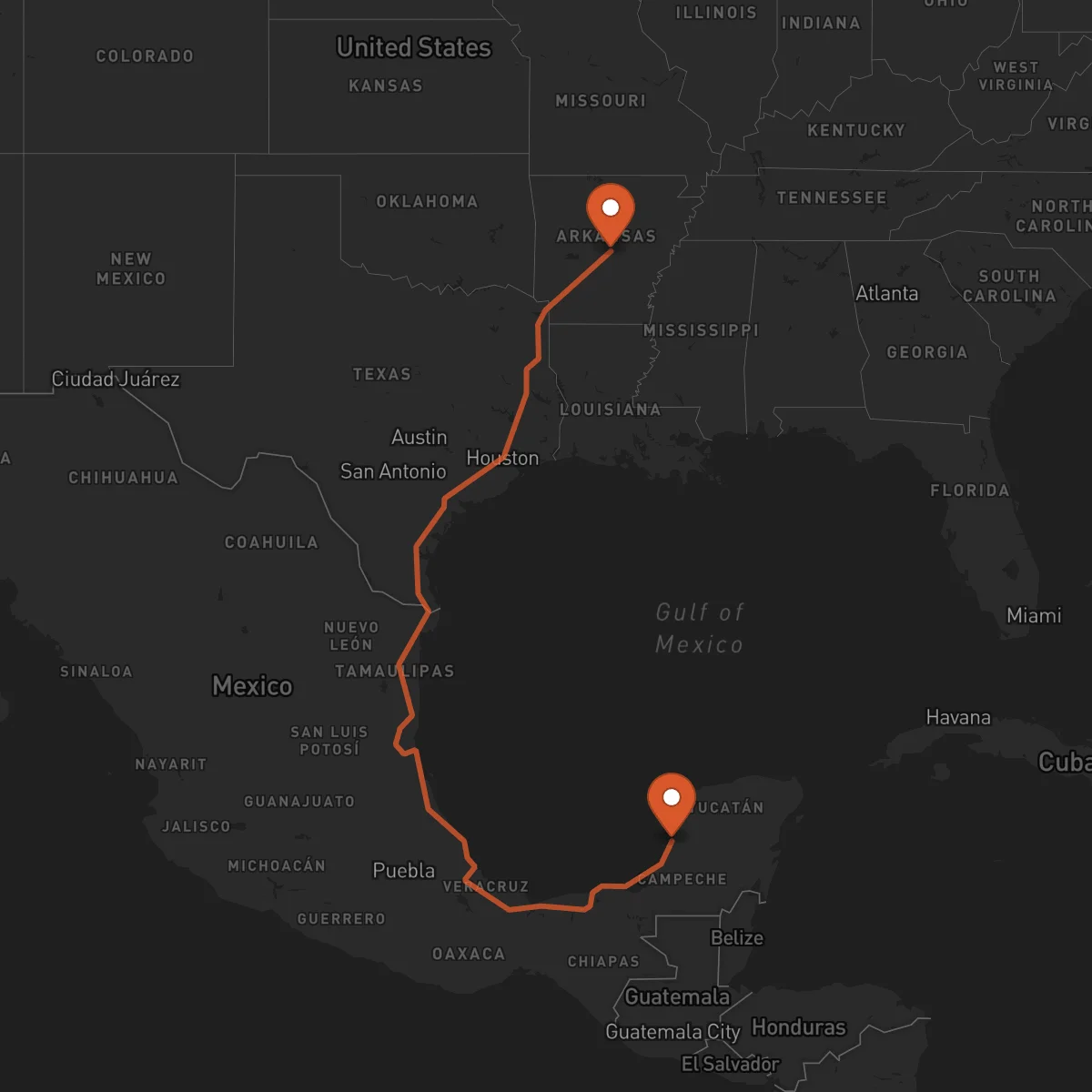 Ruta Campeche - Little Rock