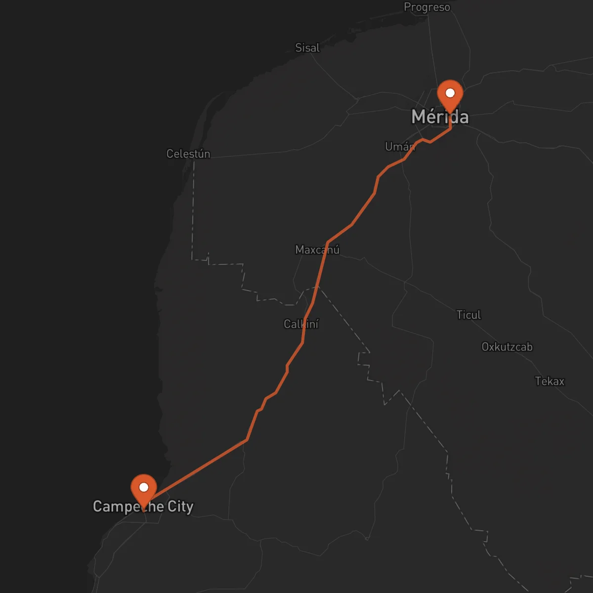 Ruta Campeche - Mérida