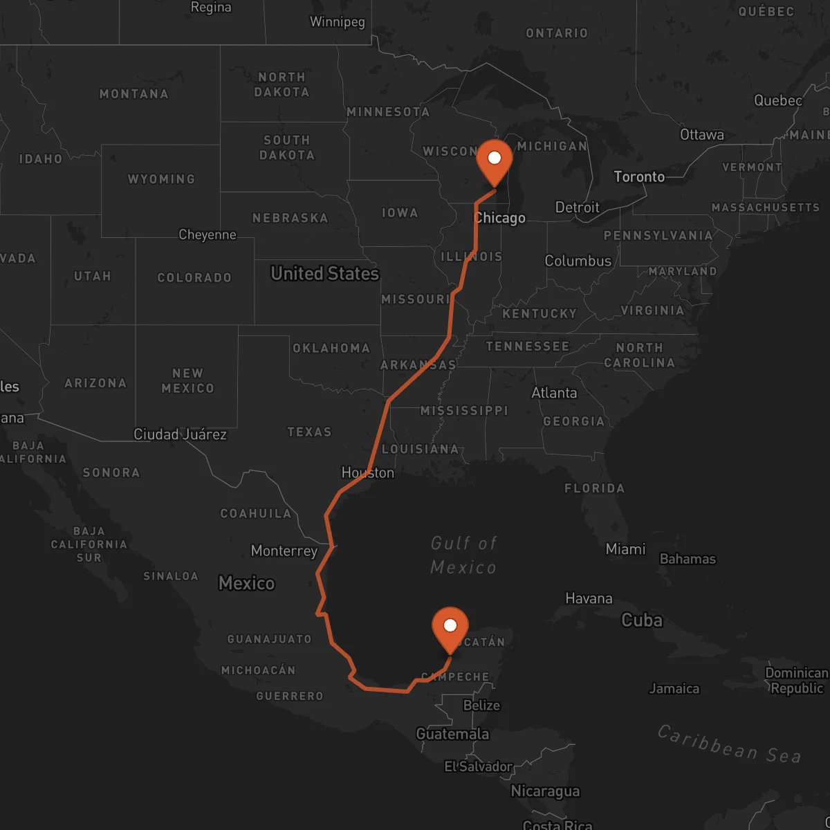 Ruta Campeche - Milwaukee