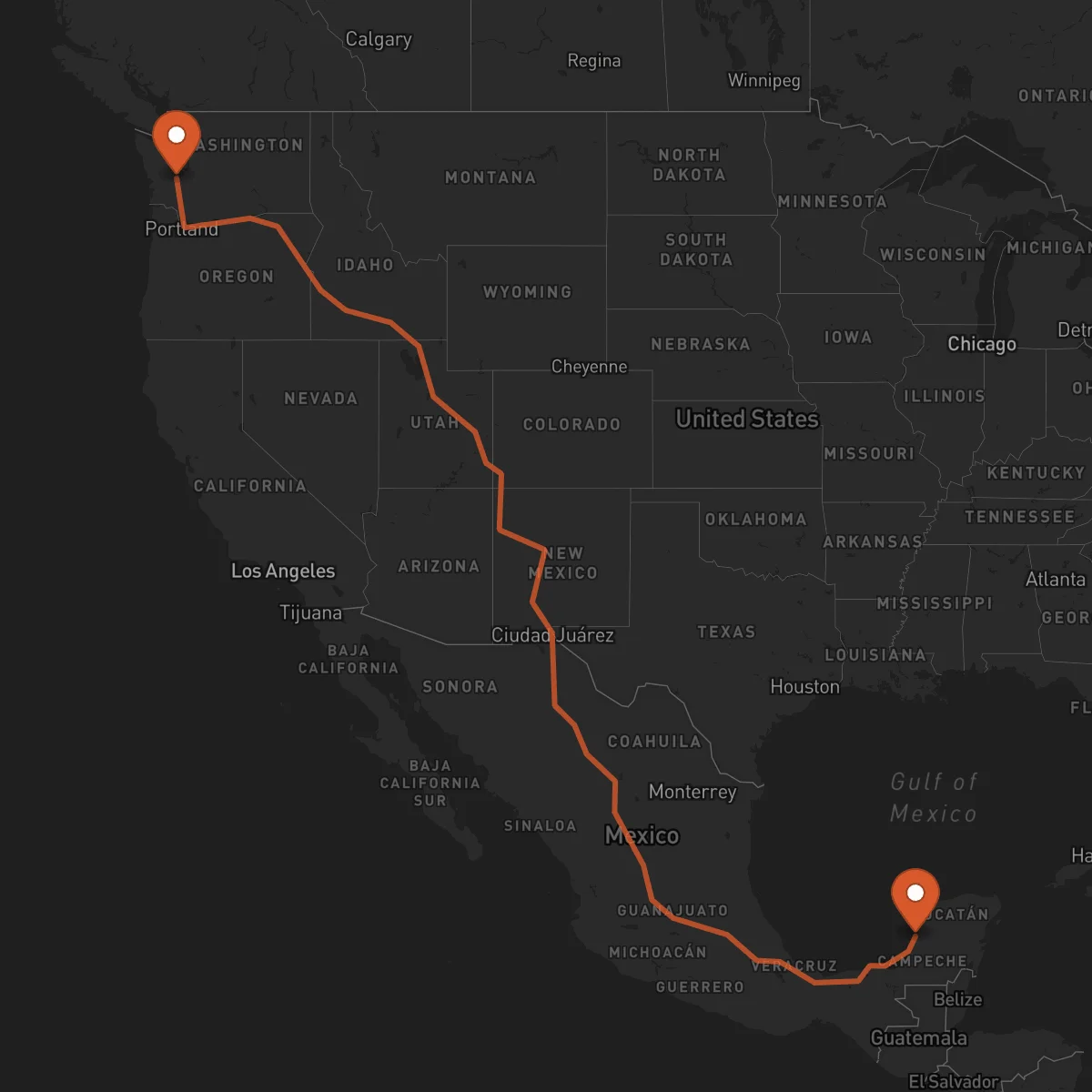 Ruta Campeche - Olympia