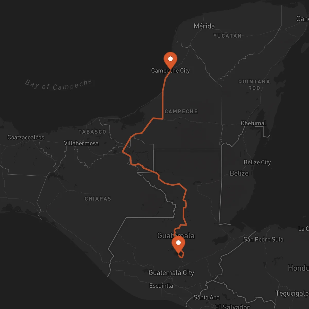 Ruta Campeche - Salamá