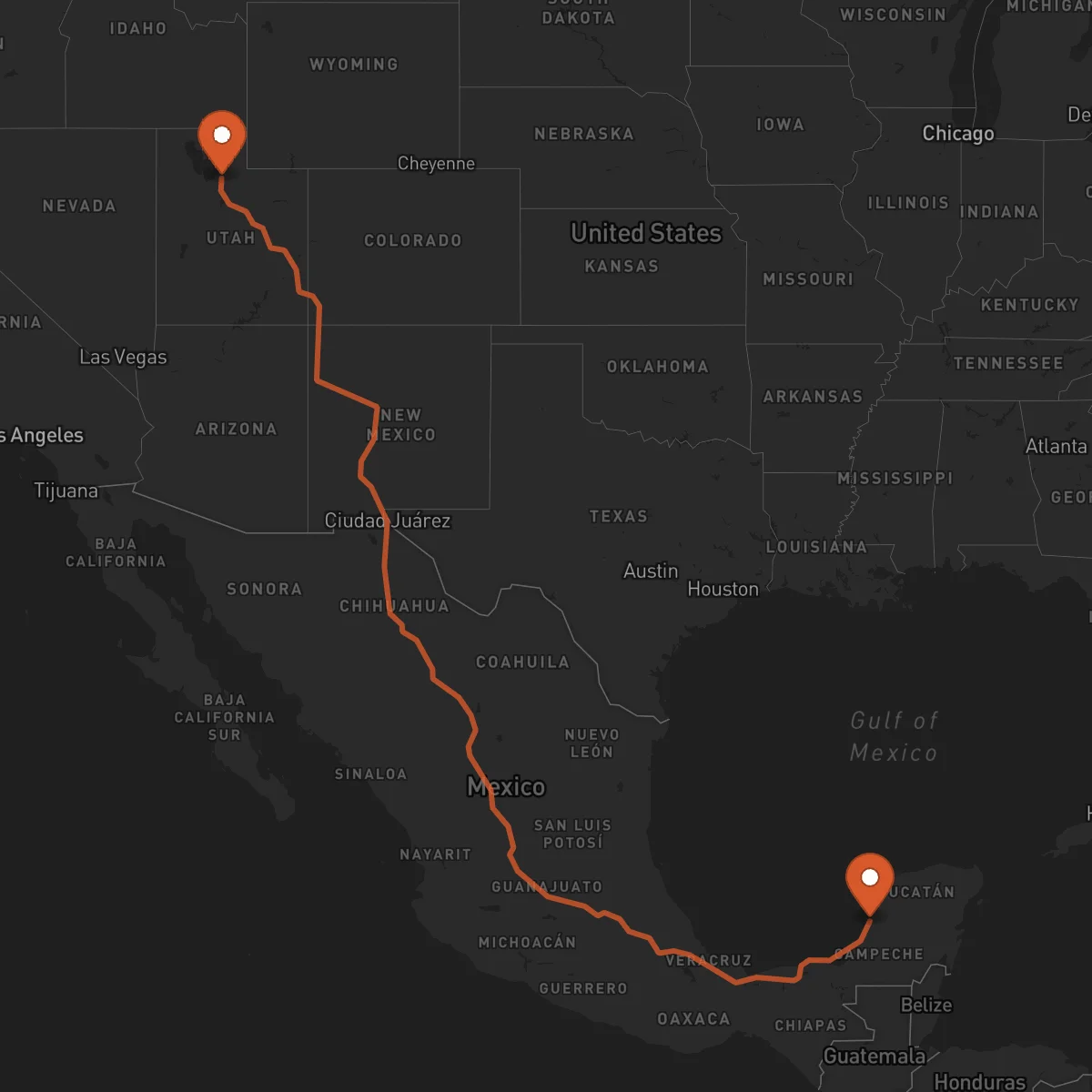 Ruta Campeche - Salt Lake City