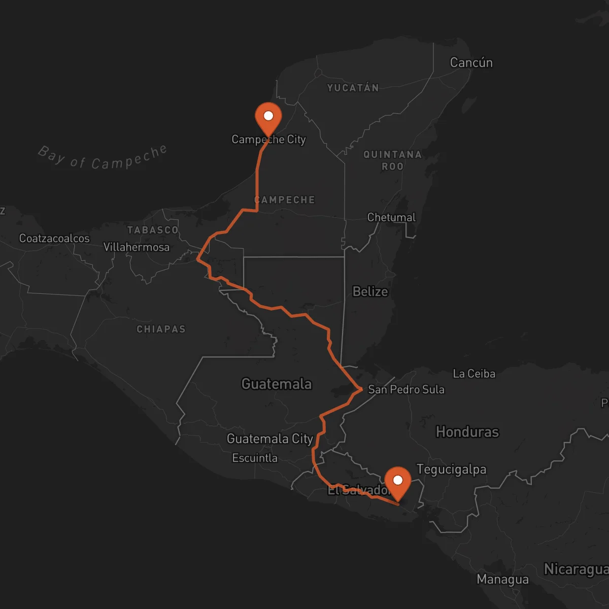 Ruta Campeche - San Miguel