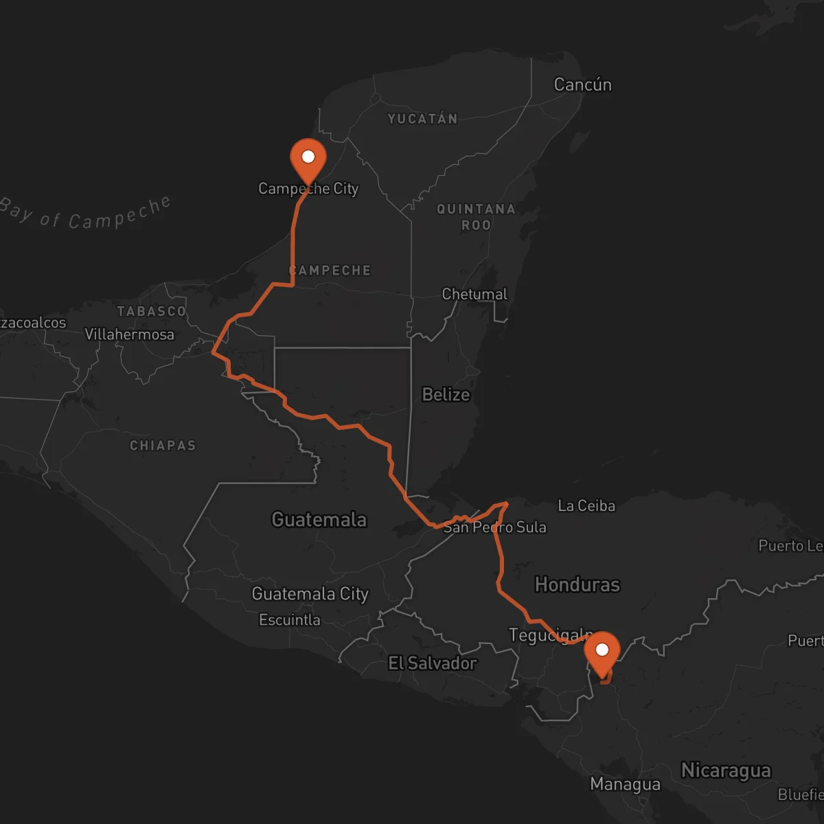 Ruta Campeche - Somoto