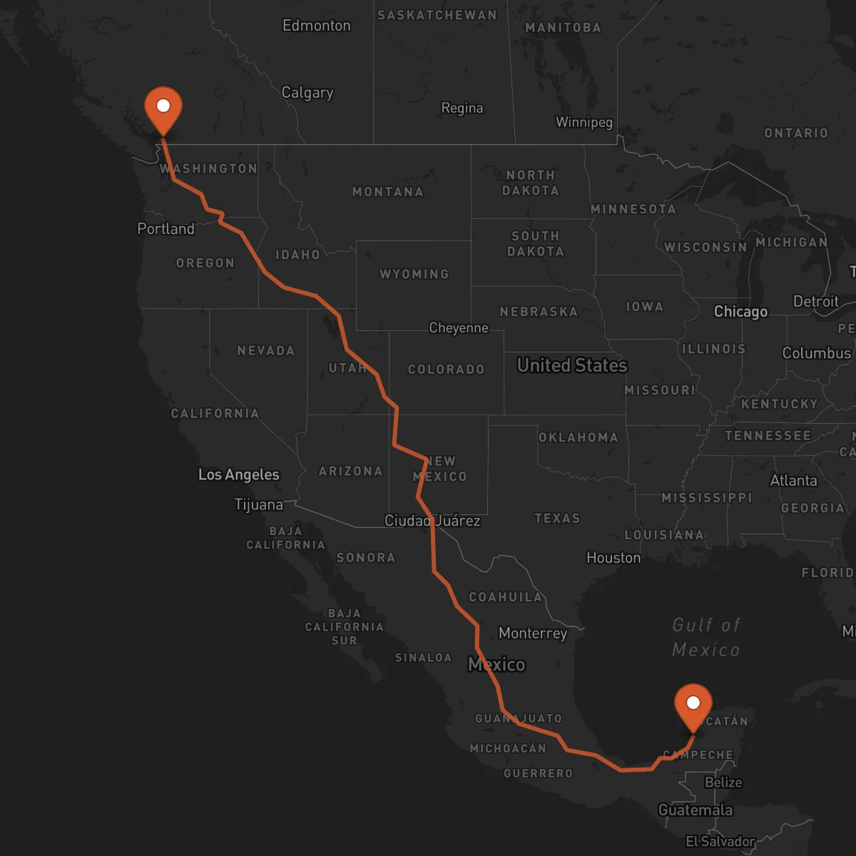 Ruta Campeche - Surrey