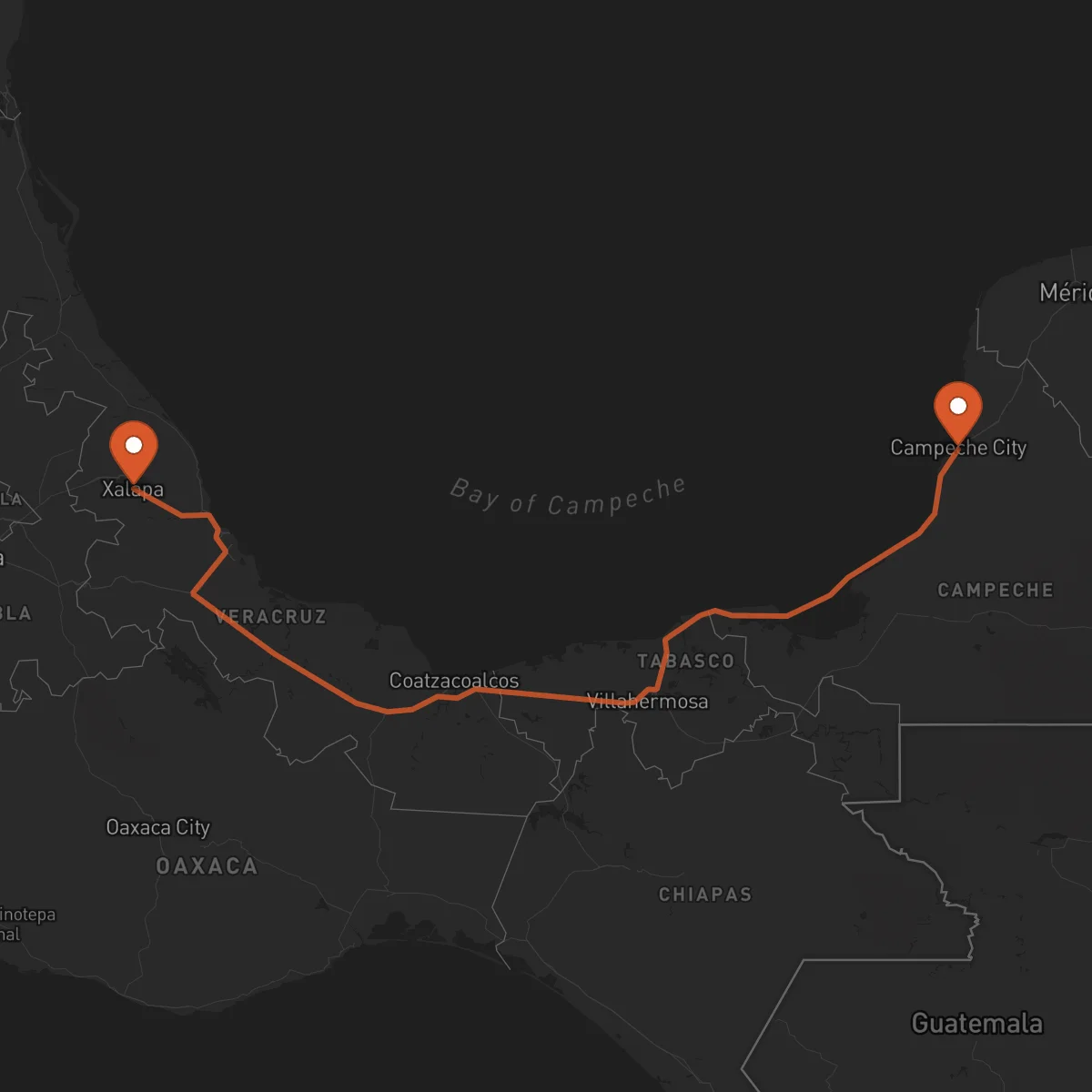 Ruta Campeche - Xalapa