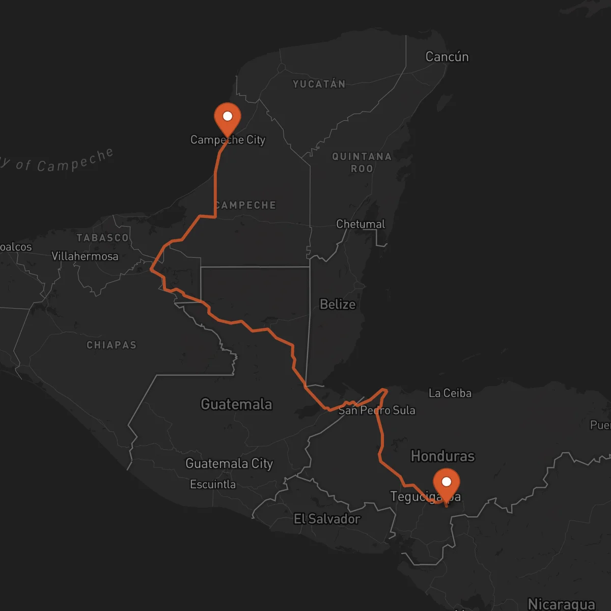 Ruta Campeche - Yuscarán