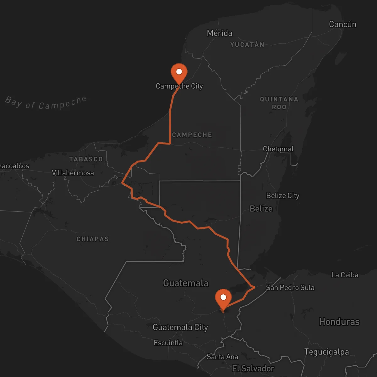 Ruta Campeche - Zacapa