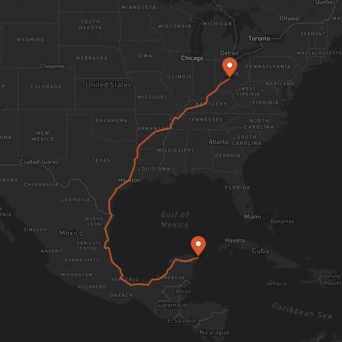 Ruta Columbus - Cancún