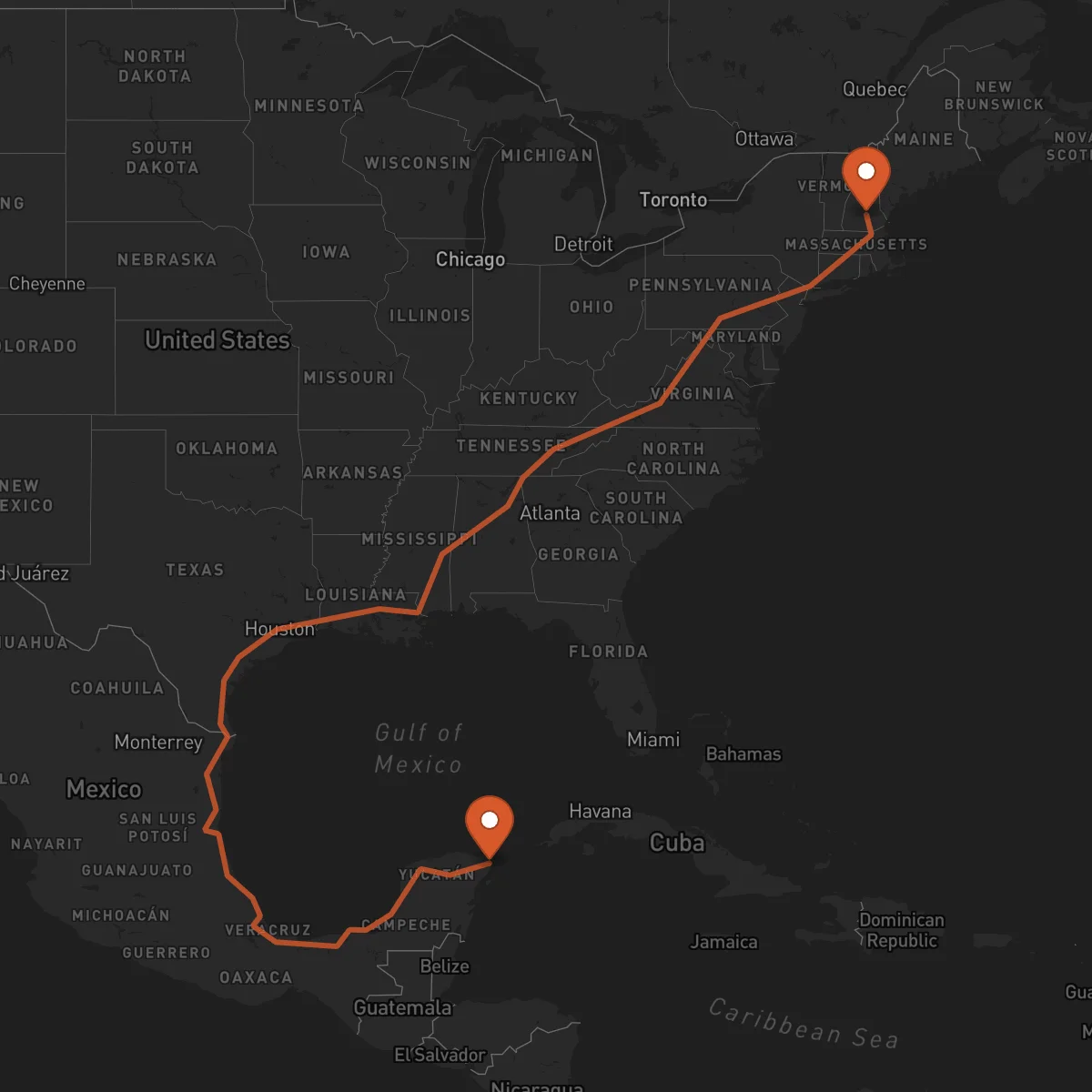 Ruta Concord - Cancún