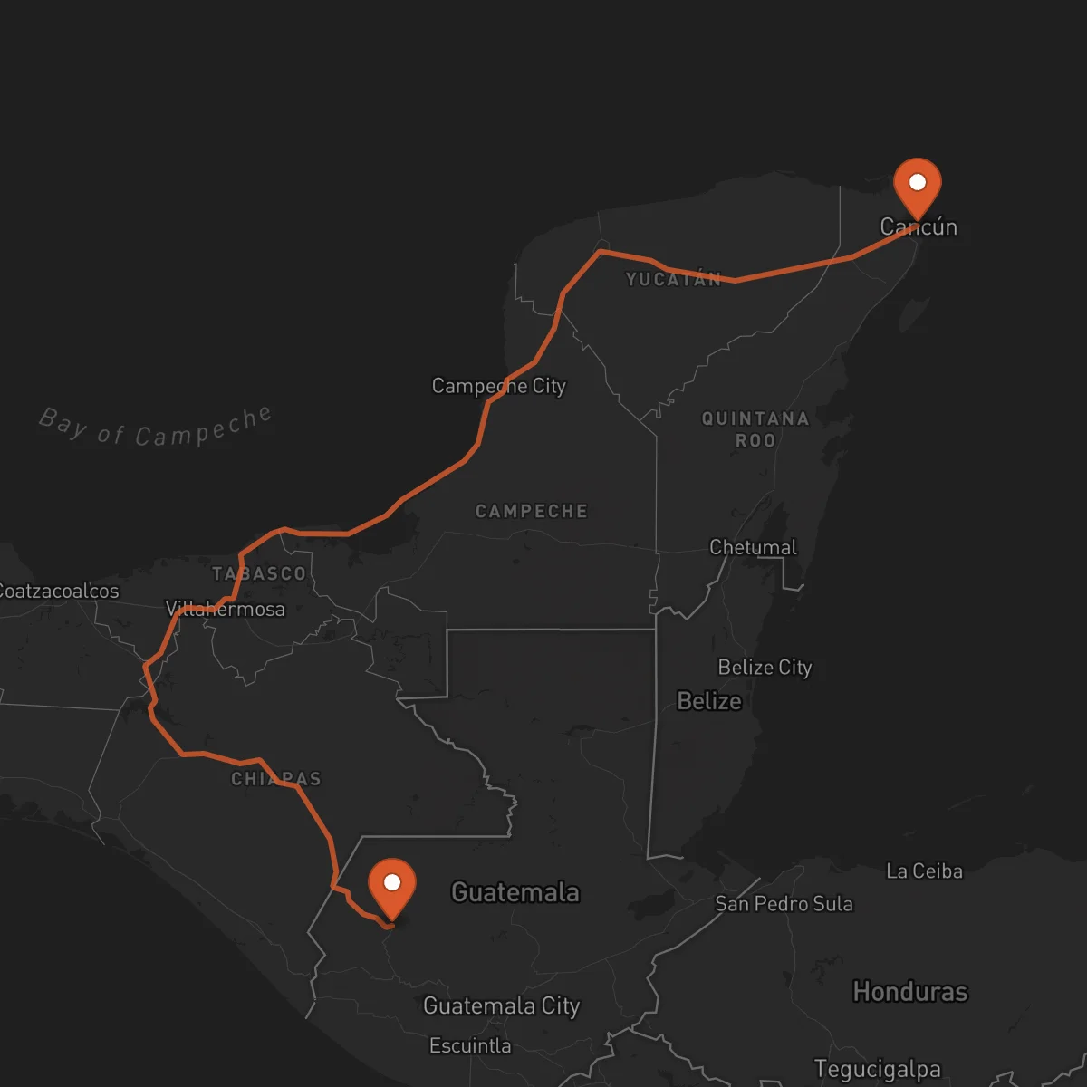 Ruta Cancún - Huehuetenango