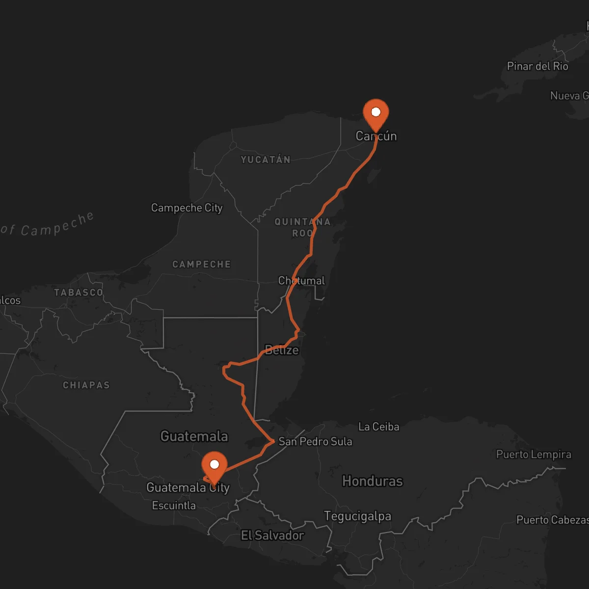 Ruta Cancún - Jalapa