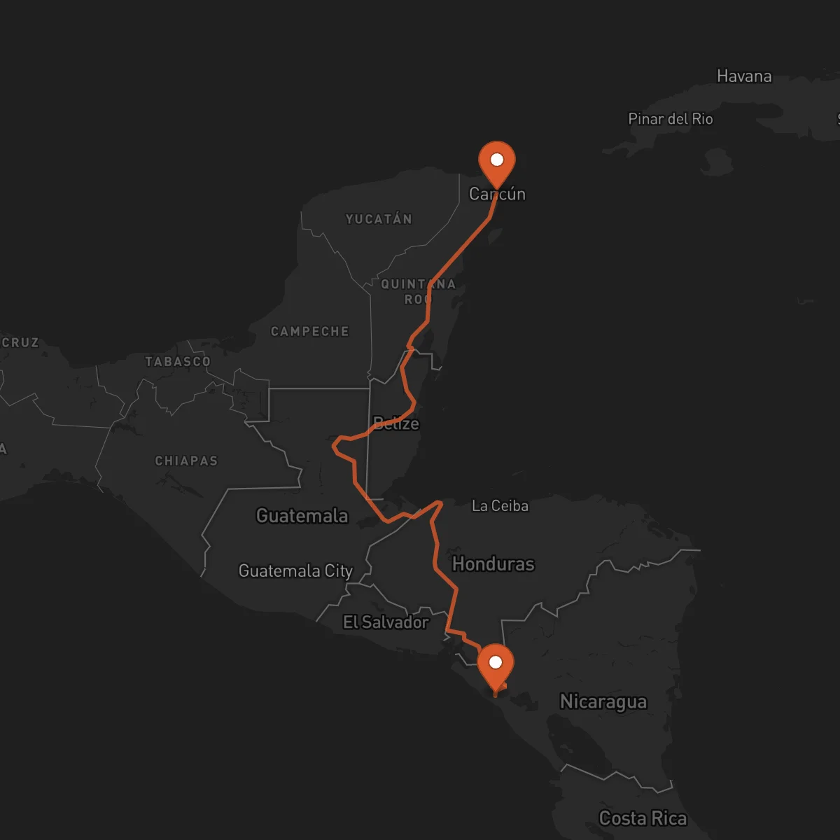Ruta Cancún - León