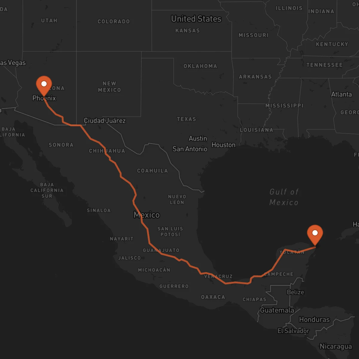 Ruta Phoenix - Cancún