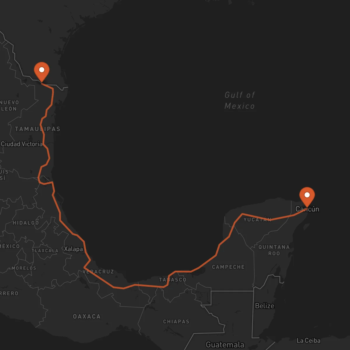 Ruta Reynosa - Cancún