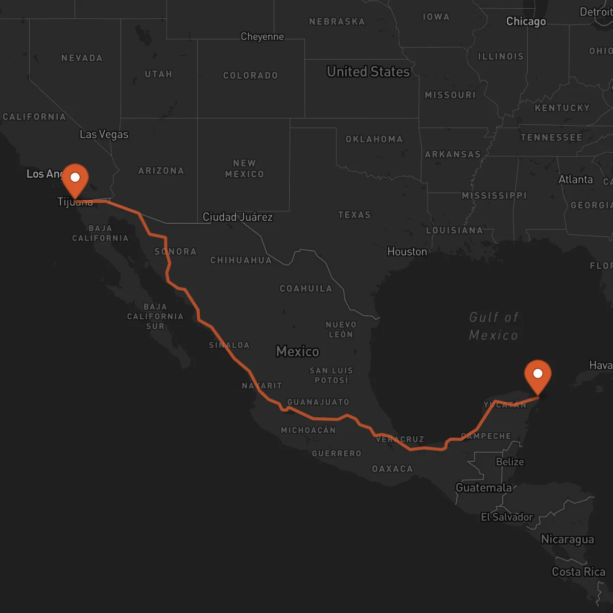 Ruta Tijuana - Cancún