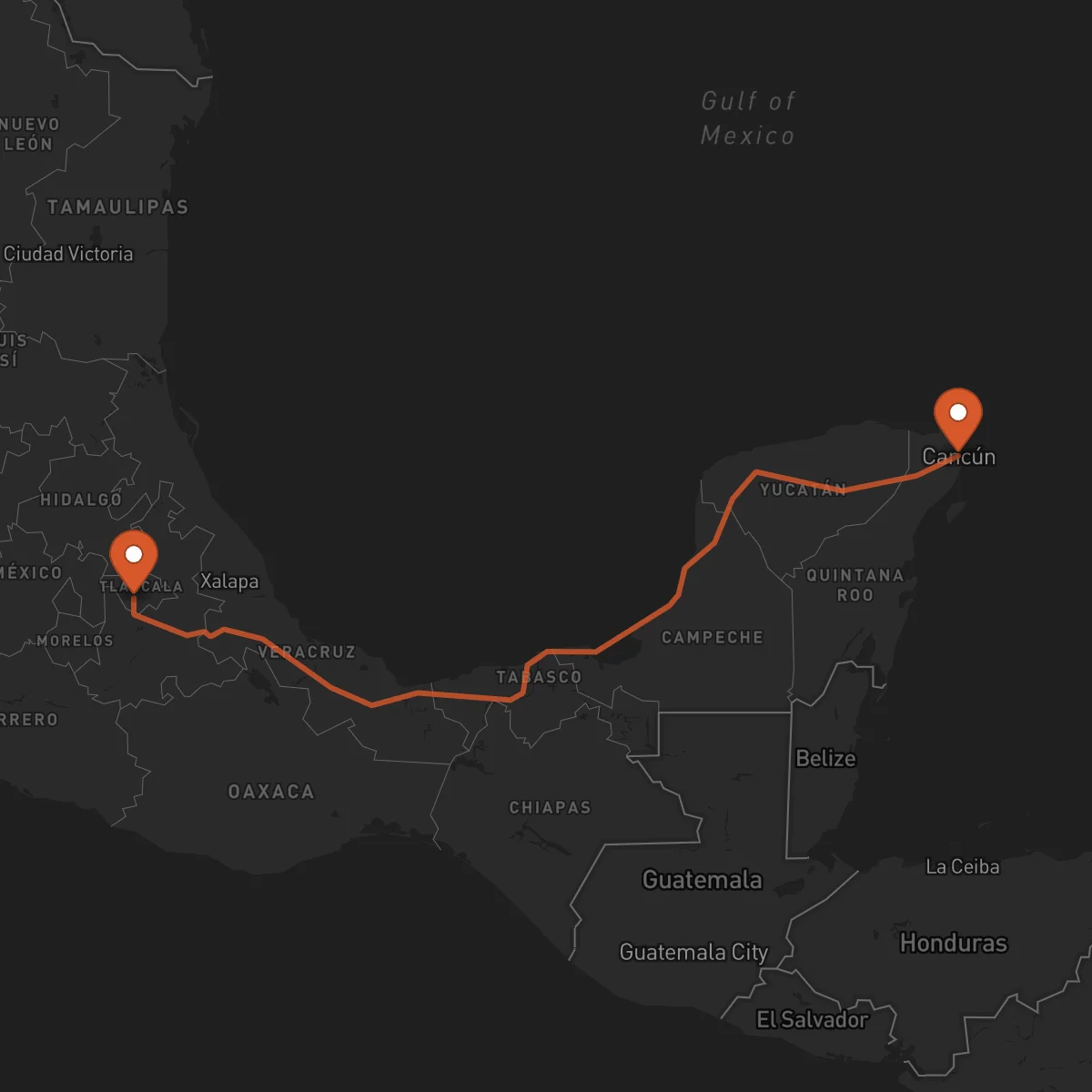 Ruta Tlaxcala de Xicohténcatl - Cancún