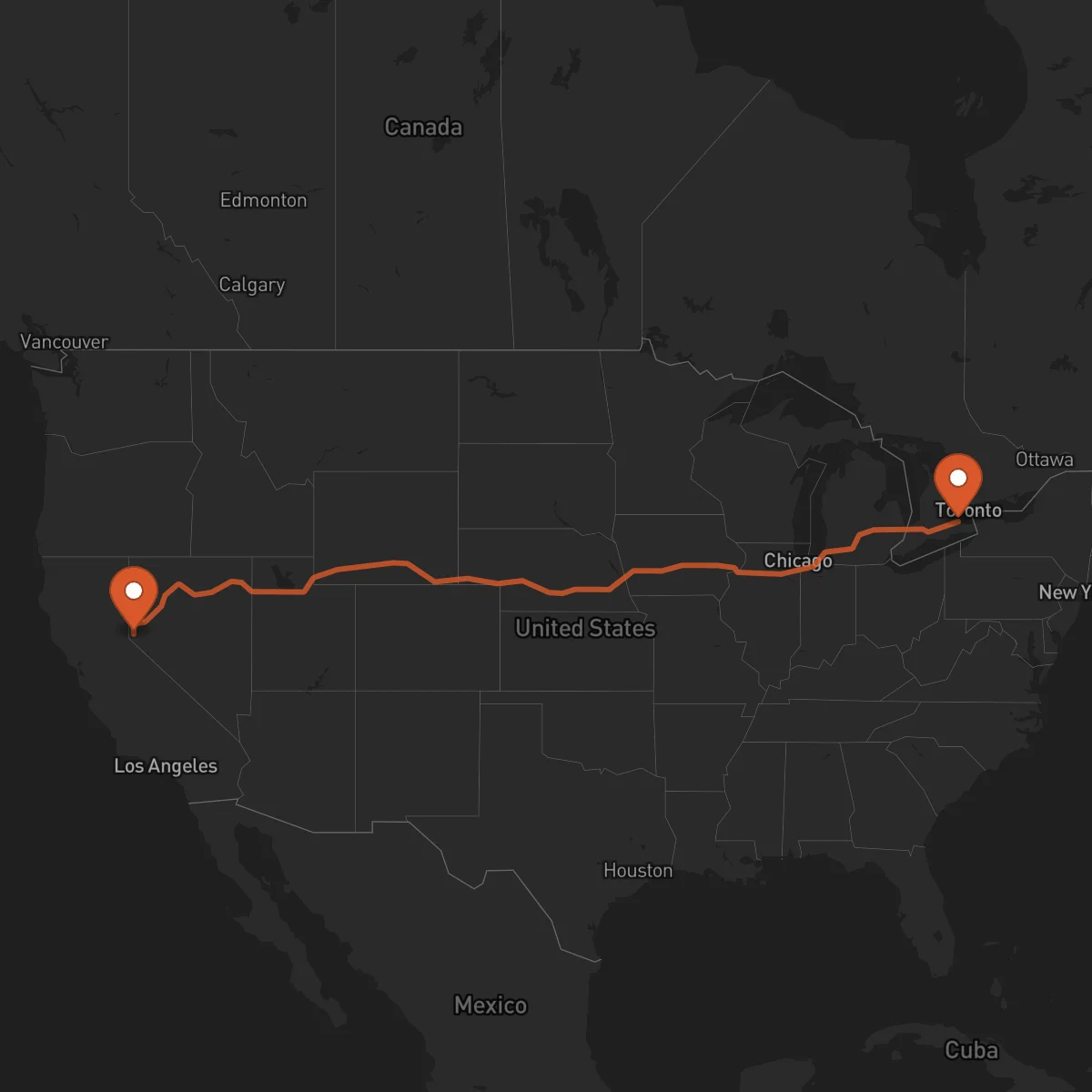 Ruta Carson City - Hamilton