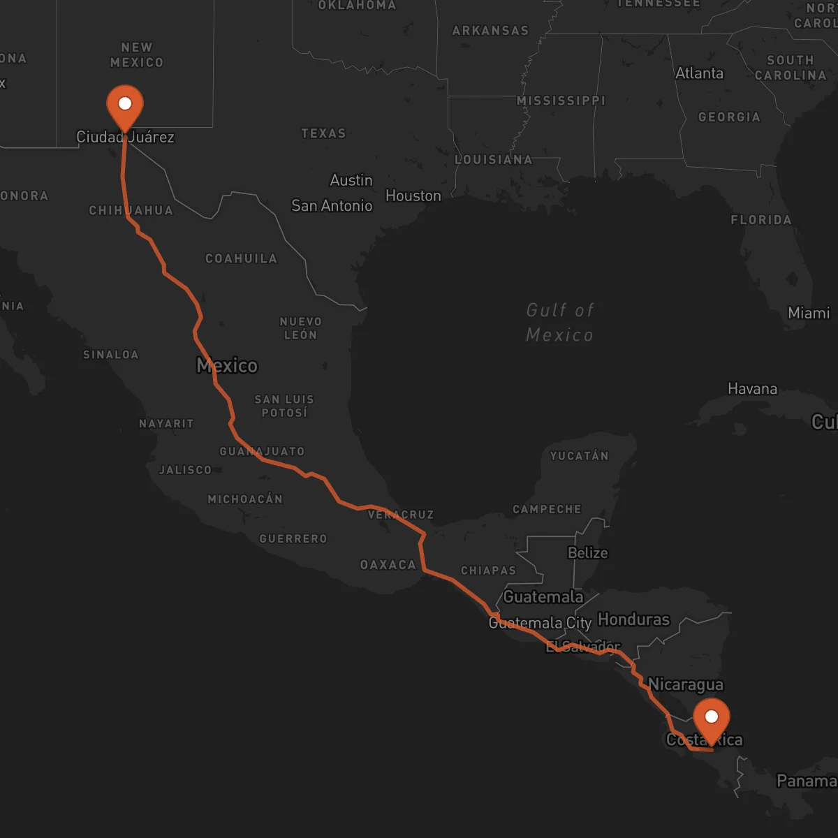 Ruta Ciudad Juárez - Cartago