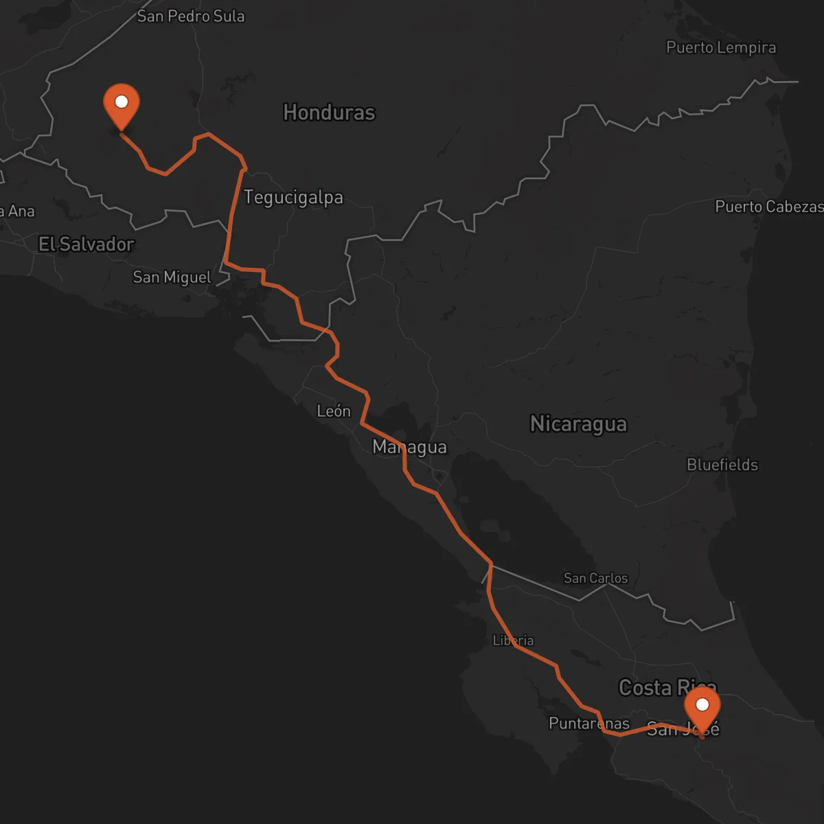Ruta Cartago - Gracias